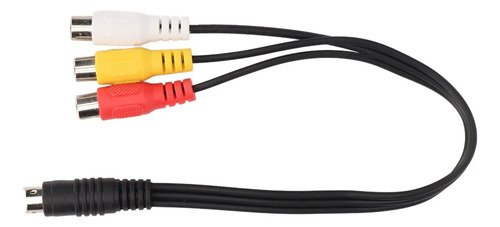 Cable S-video 4 Pines A 3 Rca Hembra Con Doble