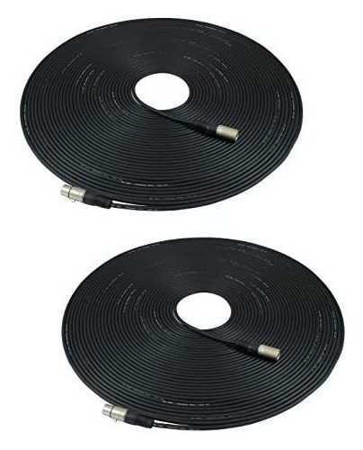 Gls Audio Xlr Cables - Juego De 2 Cables De Micrófono Macho