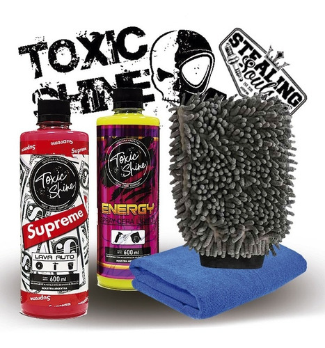 Toxic Shine | Kit Combo Lavado | Básico #43 | Shampoo + Cera