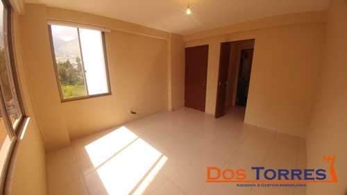 Imagen 3 de 11 de 78.500$us Venta-25.000$ Anticretico, Cómodo Y Nuevo Departamento En Condominio Con Areas Verdes