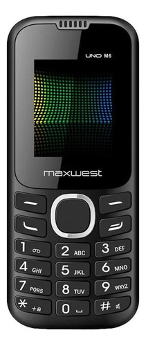 Maxwest M6 Dual SIM 32 MB  negro 32 MB RAM