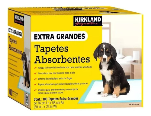 Pañal Tapete Entrenador Para Perro Mascota 100 Pzas