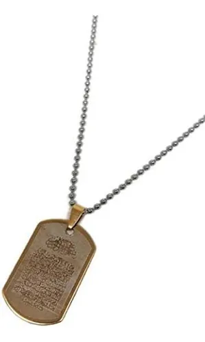 comprar Ayatul Kursi Collar Con Colgante Musulmán Cadena De Acero In