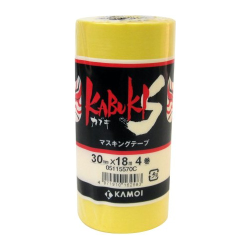 Kamoi Cinta Adhesiva (4 Rollos) 30mmx18m [kabuki-s] (importa