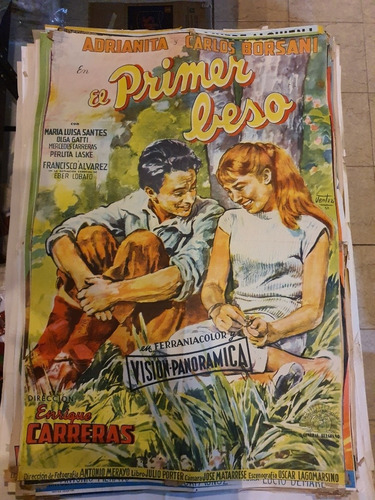 1 Antiguo Afiche De Cine El Primer Beso 524