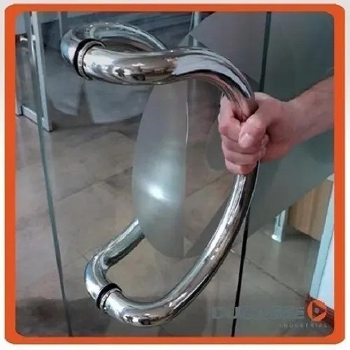 Imagen 2 de 6 de Manijón Doble Curvo Inox. Brillante Ducasse 337mm * 1 1/4