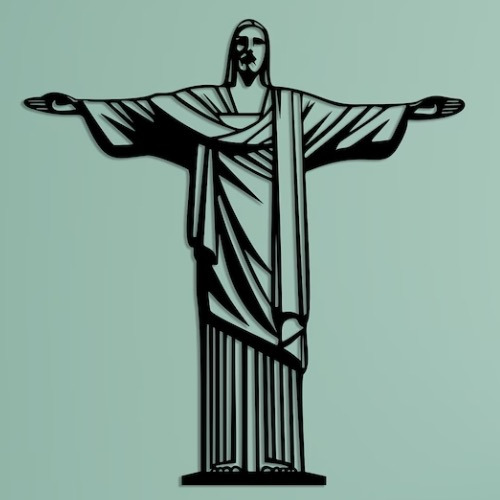 Cristo Redentor - Cuadro Decorativo Mdf 3mm -