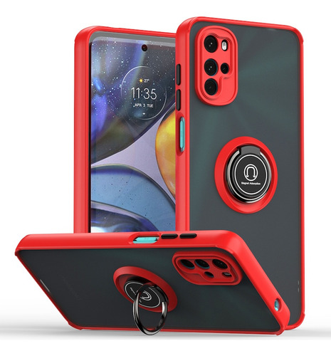 Case Funda Hardness Ring Para Motorola G22 4g / Antishock