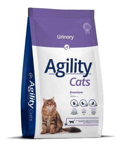 Alimento Agility Premium Urinary Gato Adulto Sabor Mix 1.5k