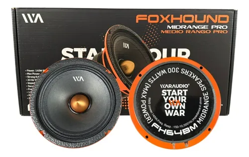 comprar Par Medio Rango War Audio Fox Hound Fh64bm 6.5  150w Rms 