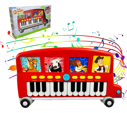 La Granja De Zenon Baby Piano Toy Toddler Piano La Vaca Lola