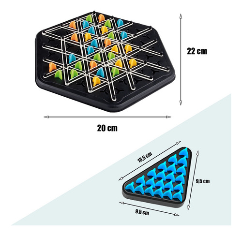 Jogo Xadrez Triangulo Encaixe De Peças Geométrica Triangular