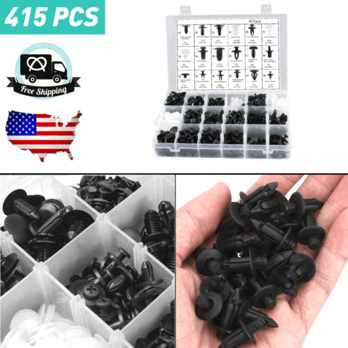 415 Pcs Bumper Clips Car Hole Plastic Rivets Fastener Fe Oad