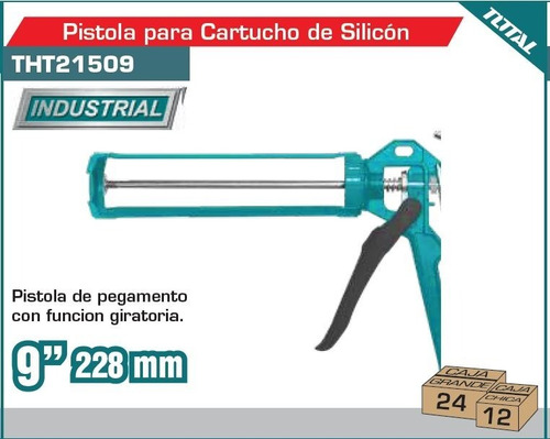 Pistola Para Cartucho De Silicone 9  Con Función Giratoria