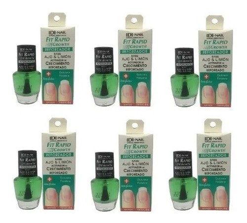 Pack X 6 Idi Nail Reforzador Ajo & Limón 13ml Perfumeria!