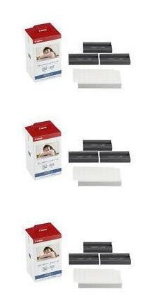 Imagen 1 de 7 de 3 X Canon Selphy Kp-108in Color Ink Paper Set 108 4x6 Ho-337