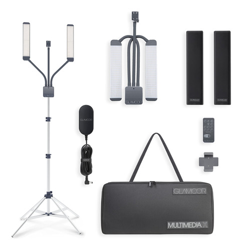 Glamcor Kit De Iluminacion Led Portatil Multimedia X | Contr