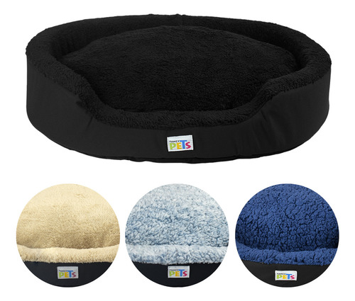 Cama Para Perro Suave Comoda Cama Perro Fancy Pets Color Negro