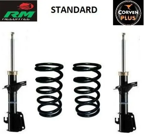 Kit Amortiguadores Y Espirales Delanteros Vw Golf 4 Gti