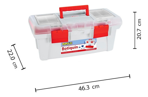 Caja Organizadora Botiquín 35,8x18,5x19,6 Cm 14 Rimax