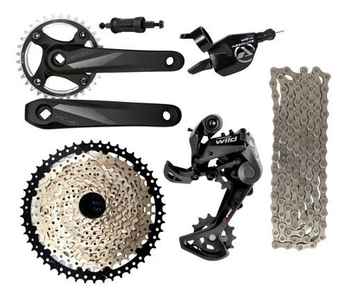 Kit Grupo 11v Completo Absolute Bike Mtb 1x11