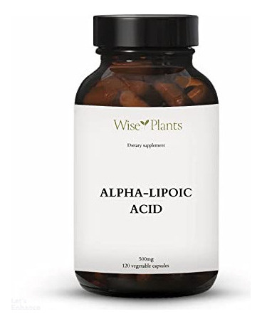 Wise Plants - Ácido Alfa Lipoico - Sin Ogm - 500 Mg, 120 Po
