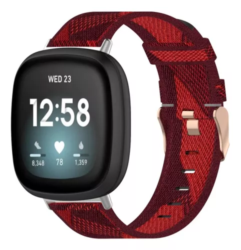 Correa De Reloj De Nailon Tejida Para Fitbit Versa 4/sense 2