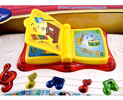 Imagen 6 de 8 de Piano Librito Musical Con Luces Mickey Disney Original