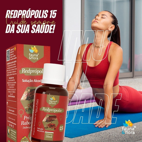 Extrato Própolis Vermelha Puro Red Solução Alcoólica 15