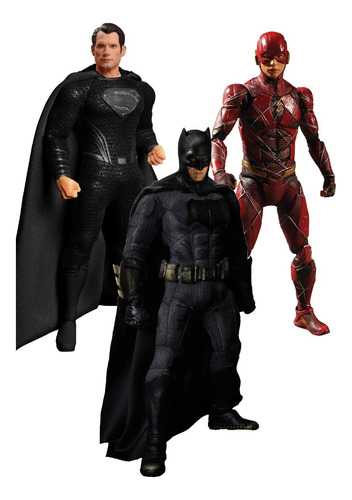Figura Liga De Justicia Zack Snyder Batman Superman Flash X3