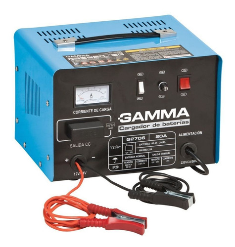 Cargador Bateria Portatil Gamma 20 Amp Auto 12/24v Gtia 2 Añ