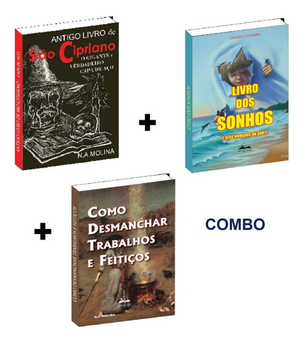 Combo = São Cipriano + Livro Sonhos + Desmanchar Trabalhos