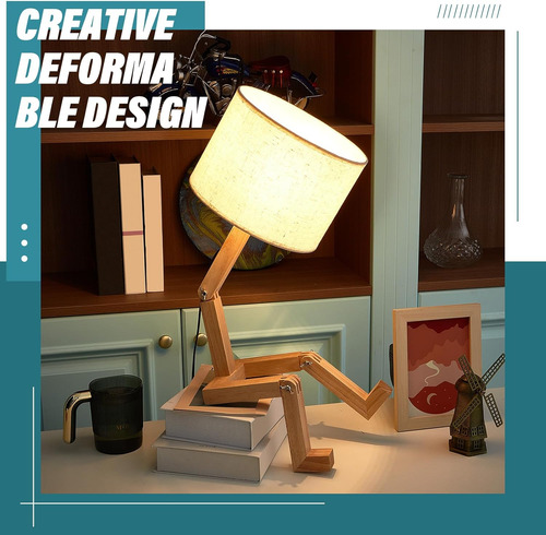 Lámpara De Escritorio Con Forma Ajustable, Lámpara De Mesa C