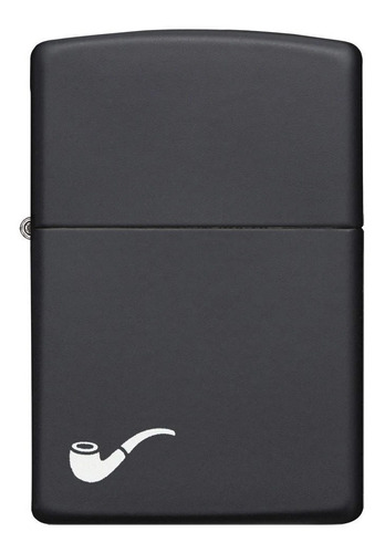 Imagem 2 de 5 de Isqueiro Zippo Para Cachimbo 218pl Pipe Black Matte Original