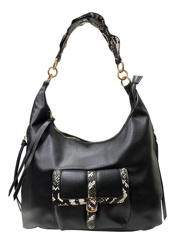 Cartera Ecocuero Cru01 Negro