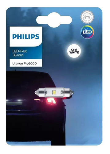 Led Philips Ultinon Torpedo 6000k 12v - Interno Placa