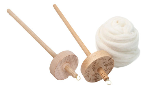 2x Husillo De Caída De Verticilo Portátil De Madera