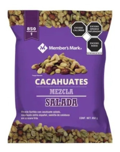 Mezcla De Cacahuates Salados Member's Mark 850 G