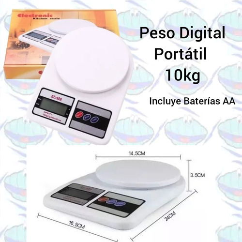 Balanza Peso Digital De Cocina 10kg Oferta Hogar 