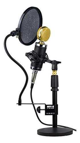 Nady Mpf-6 Filtro Pop De Micrófono Con Abrazadera De 6 Pulga