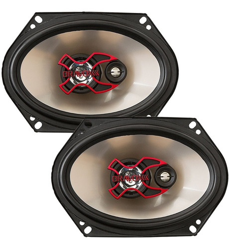 Par Alto Falante Triaxial 5x7 Bravox B3x57x - 100w Rms O Par