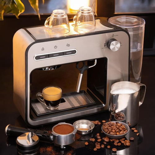 Maquina De Espresso Profesional Mixpresso 15 Bar Con Espumad