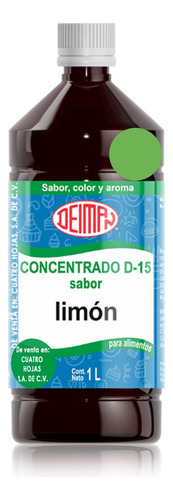 Concentrado Saborizante Sabor Limón D-15 Deiman 1 L.