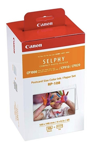 Imagen 1 de 2 de Kit Tinta Y Papel Canon Rp-108 (nuevo Para Impresora Selphy)