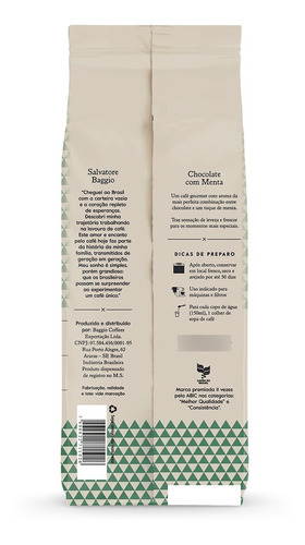 Café Gourmet Torrado/moido 100% Árabica Aromas Baggio 250gr