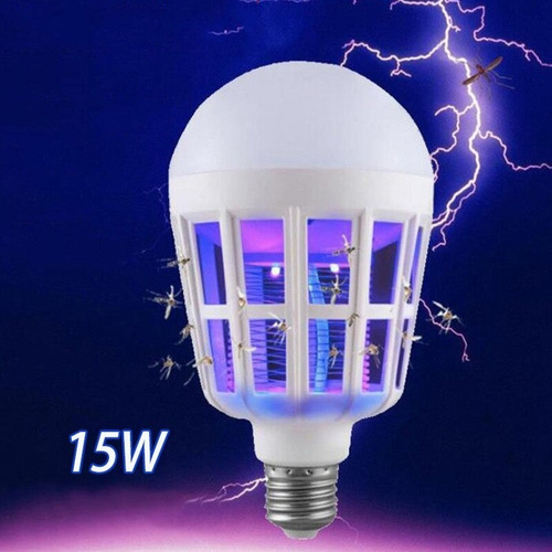 Imagen 3 de 4 de Lampara Led Mata Moscas Mosquitos Insectos Oferta