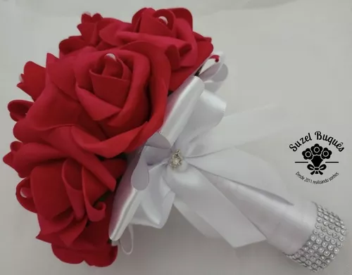 Buquê / Bouquet De Noiva Para Casamento No Civil Vermelho