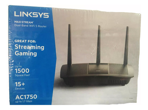 Router Linksys Streaming Gaming 1500 (15+ Devices  Ac1750 Up