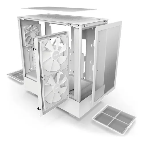 Caja Atx Nzxt H5 Flow Rgb (blanco)