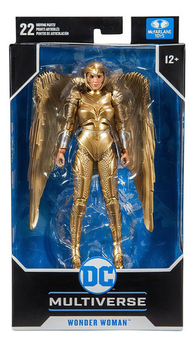 Figura De Acción Mcfarlane Wonder Woman Dc Dorada 12+